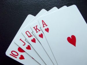 Playing cards - Royal flush in poker